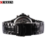 Hidzo Curren Black/White Steel Heren Horloge Achterkant